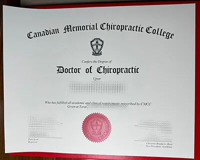 order Canadian Memorial Chiropractic College diploma. buy CMCC degree online.