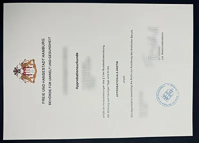 Buy Approbation Als Ärztin certificate, order Approtationsurkunde certificate online.