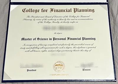 Buy College for Financial Planning diploma, get CFP degree.