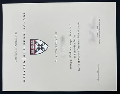 Buy Harvard Business School certificate online.