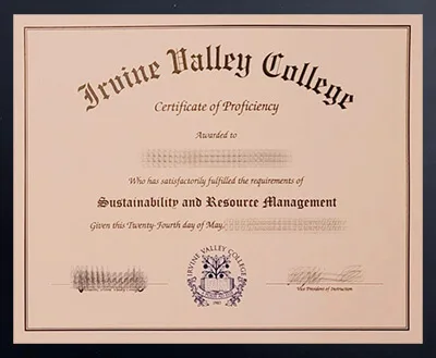 Order Iruine Valley College diploma, get degree online.