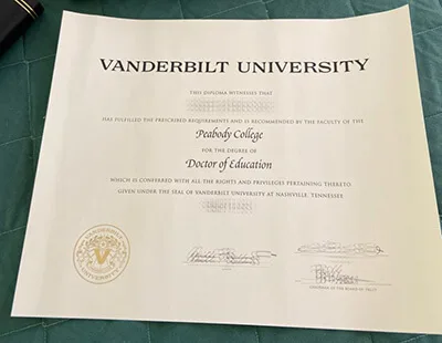 Get Vanderbilt University diploma, order Vanderbilt University degree online.