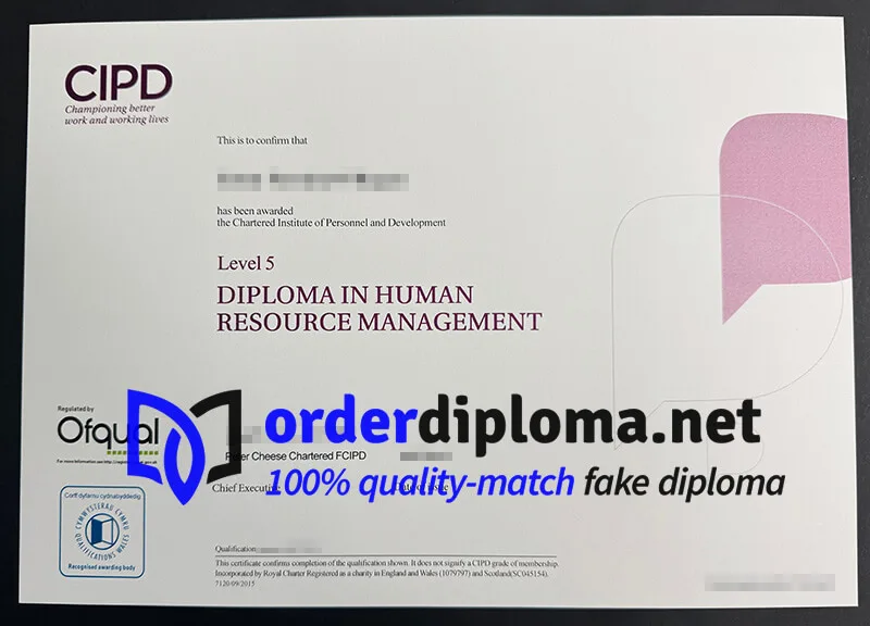 Where to order CIPD Level 5 diploma?