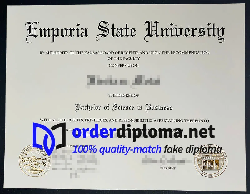 Buy Emporia State University diploma