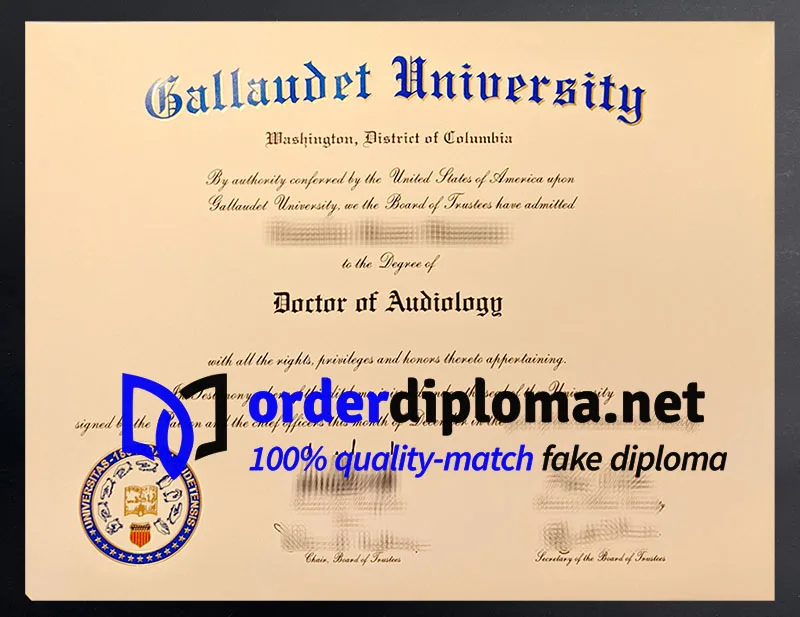 Buy Gallaudet University diploma