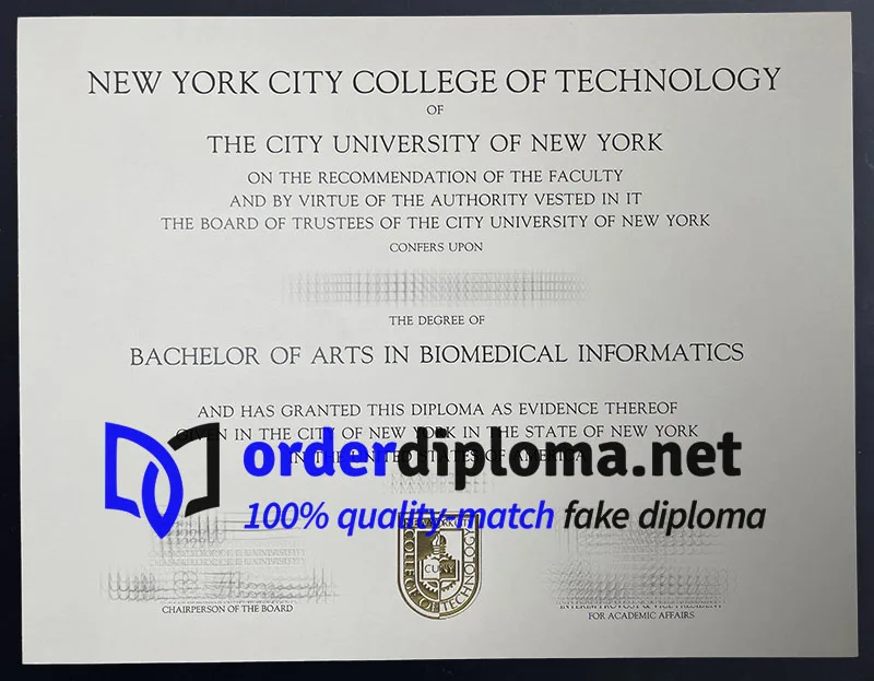 Order City Tech diploma