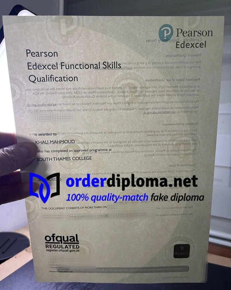 buy Pearson Edexcel Functional Skills Qualification certificate online.