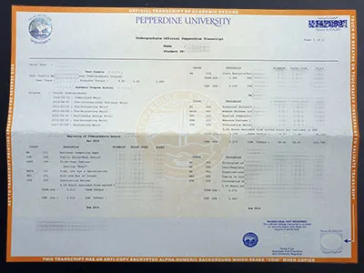 make Pepperdine University diploma