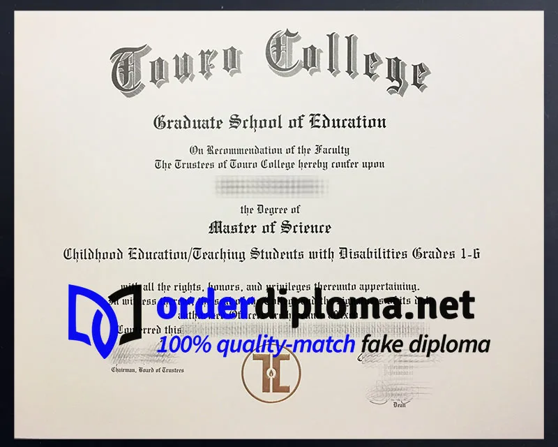 Get Touro College diploma, fake Touro College degree.