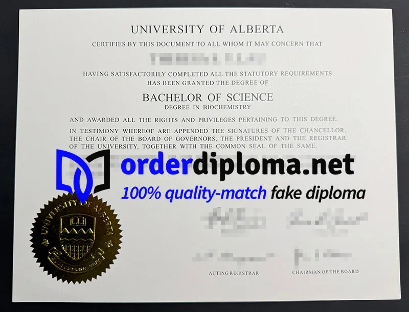 Buy University of Alberta diploma