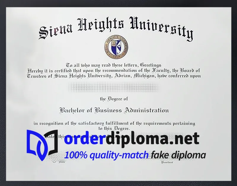 buy Siena Heights University diploma