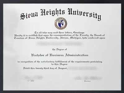 Can I order Siena Heights University Diploma?