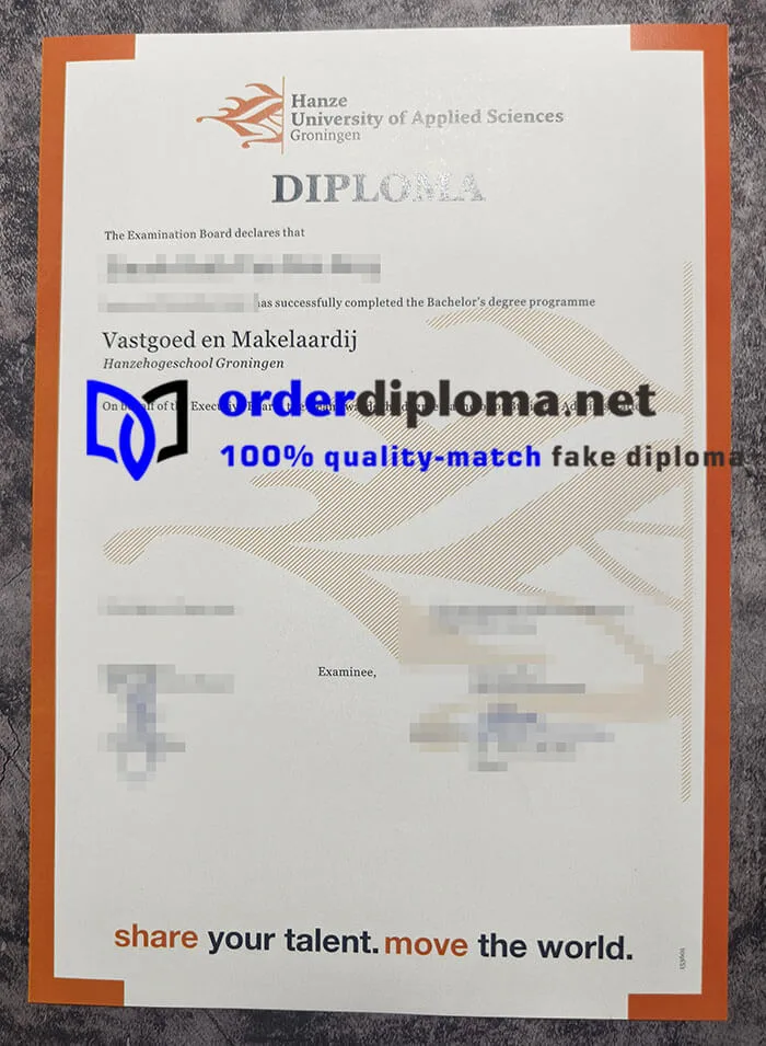 purchase realistic Hanze University of Applied Sciences diploma