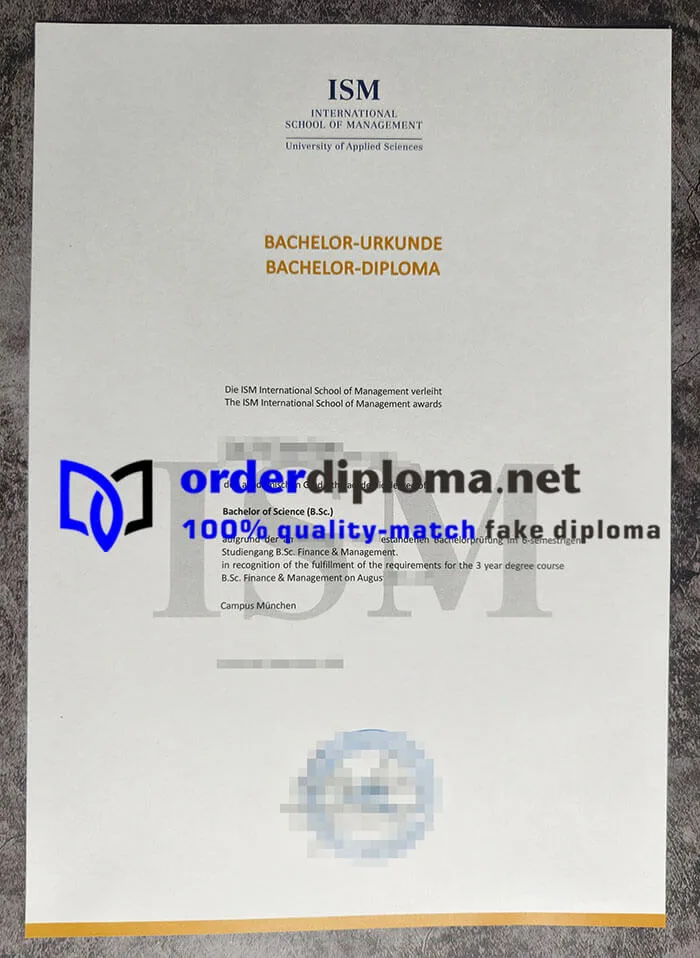 purchase realistic International School of Management diploma